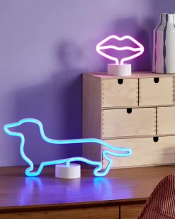 Decoracao Em Led Neon Azul Francis