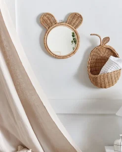 Espelho De Parede Natural Em Forma De Urso O 20 Cm Ashanti