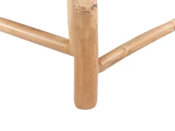 Espreguicadeira De Jardim Em Bambu Castanha Clara E Branca Ligure