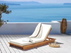 Espreguicadeira De Jardim Em Madeira Clara De Acacia Granari