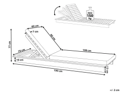 Espreguicadeira De Jardim Em Madeira Clara De Acacia Granari