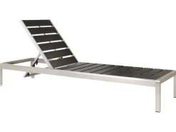 Espreguicadeira De Jardim Em Aluminio Preto Nardo