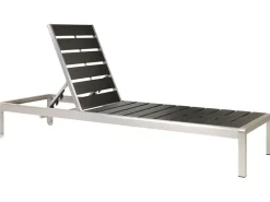 Espreguicadeira De Jardim Em Aluminio Preto Nardo