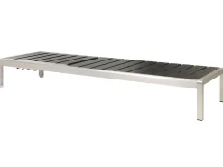 Espreguicadeira De Jardim Em Aluminio Preto Nardo