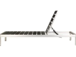 Espreguicadeira De Jardim Em Aluminio Preto Nardo