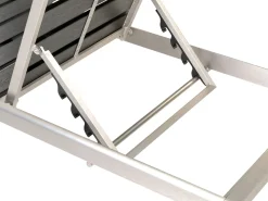 Espreguicadeira De Jardim Em Aluminio Preto Nardo