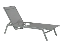 Espreguicadeira Metalica Com Tela Cinzenta Vernazza