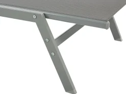 Espreguicadeira Metalica Com Tela Cinzenta Vernazza