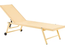 Espreguicadeira Reclinavel Amarela Portofino