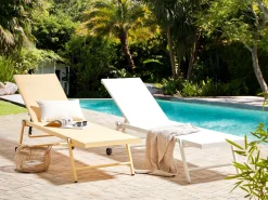 Espreguicadeira Reclinavel Amarela Portofino