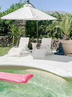 Espreguicadeira Reclinavel Creme Gaeta