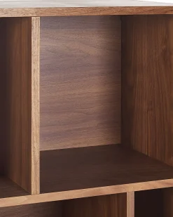 Estante Com 2 Gavetas Castanho Escura E Cinzenta Richmond