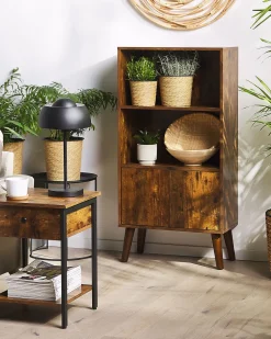 Estante Com 2 Portas Castanha Escura Vicosa