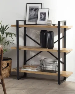 Estante Com 3 Prateleiras Castanha Clara Timber