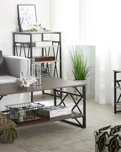 Estante Com 3 Prateleiras Taupe Keene