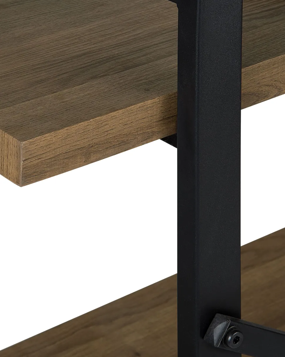 Estante Com 3 Prateleiras Castanha Escura Timber