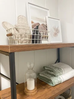 Estante Com 4 Prateleiras Em Madeira Escura Brisbane