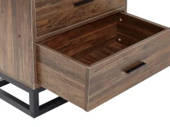 Estante Com 3 Prateleiras Castanha Escura Delta