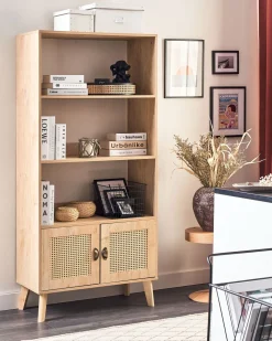 Estante Com 3 Prateleiras Castanha Clara Parton