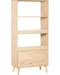 Estante Com 3 Prateleiras Castanha Clara Parton