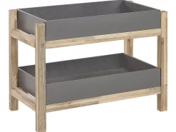 Estante Com 2 Prateleiras De Cimento Cinzento Oliena