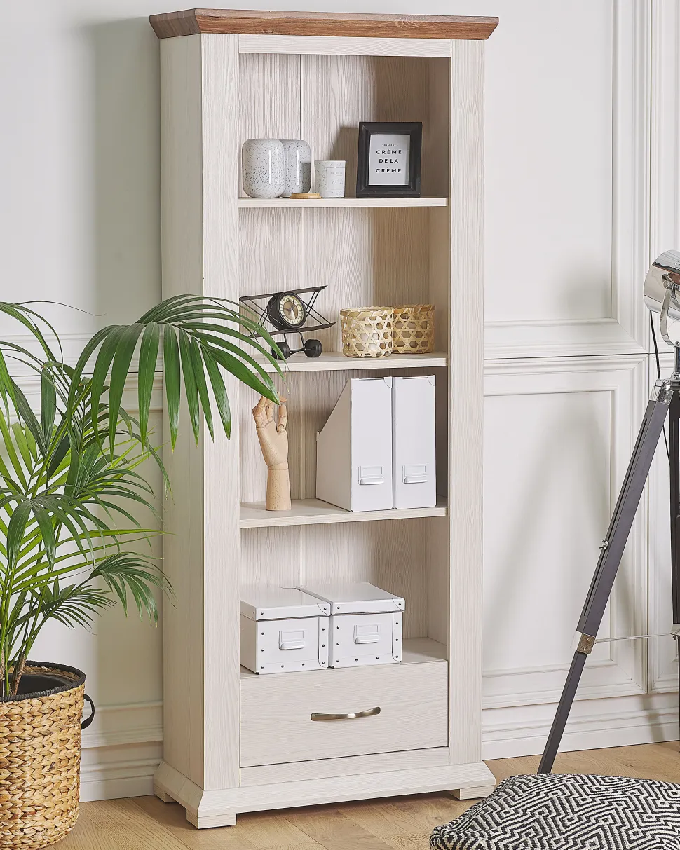 Estante Com 4 Prateleiras Creme Kingston