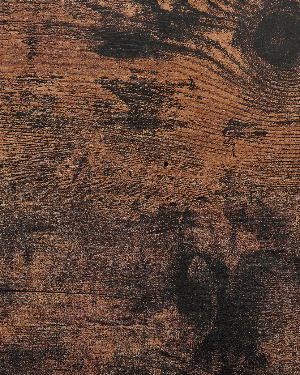 Estante Com 4 Prateleiras Castanha Escura E Preta Vilseck