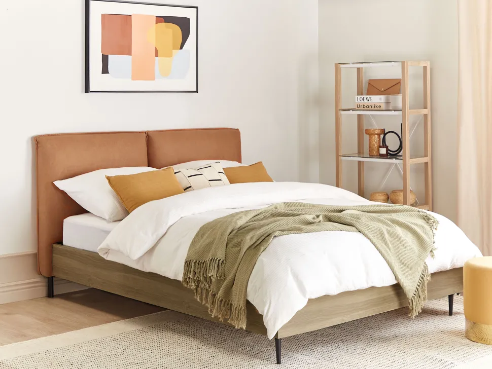 Estante Com 4 Prateleiras Branca E Castanha Clara Jenks