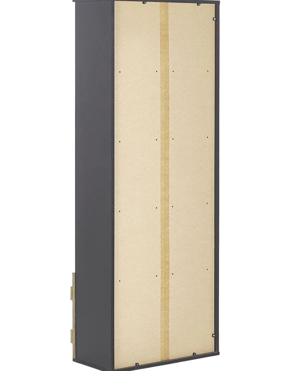 Estante Com 4 Prateleiras Castanho Clara E Preta Salter