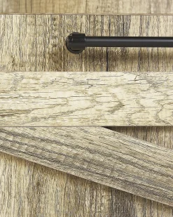 Estante Com 4 Prateleiras Castanho Clara E Preta Salter