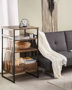 Estante Com 3 Prateleiras Castanha Escura Keene