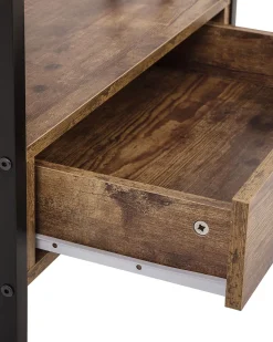 Estante Com 3 Prateleiras Castanha Escura Keene