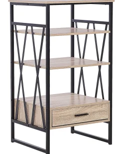 Estante Com 3 Prateleiras Castanha Clara Keene