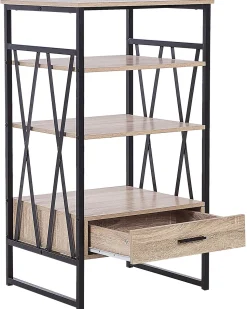 Estante Com 3 Prateleiras Castanha Clara Keene