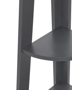 Estante De Canto Com 5 Prateleiras Cinzenta Mobile Solo