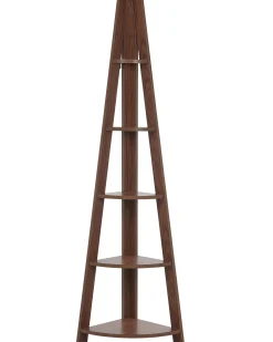 Estante De Canto Com 5 Prateleiras Castanha Mobile Solo