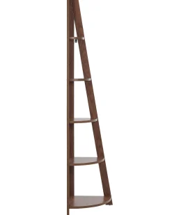 Estante De Canto Com 5 Prateleiras Castanha Mobile Solo