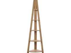 Estante De Canto Com 5 Prateleiras Castanha Clara Mobile Solo