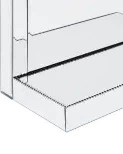 Estante De Casa De Banho Com 3 Prateleiras Em Efeito De Espelhado Prateado Gaona