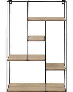 Estante De Parede Com 5 Prateleiras Castanha Clara Laurel