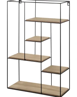 Estante De Parede Com 5 Prateleiras Castanha Clara Laurel