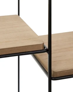 Estante De Parede Com 5 Prateleiras Castanha Clara Laurel