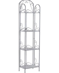 Estante Metalica Cinzenta Com 4 Prateleiras Valdivia