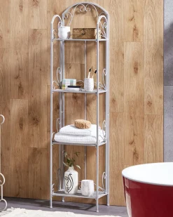 Estante Metalica Cinzenta Com 4 Prateleiras Valdivia