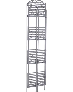 Estante Metalica Cinzenta Com 4 Prateleiras Valdivia