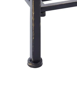 Estante Metalica Preta Com 4 Prateleiras Valdivia