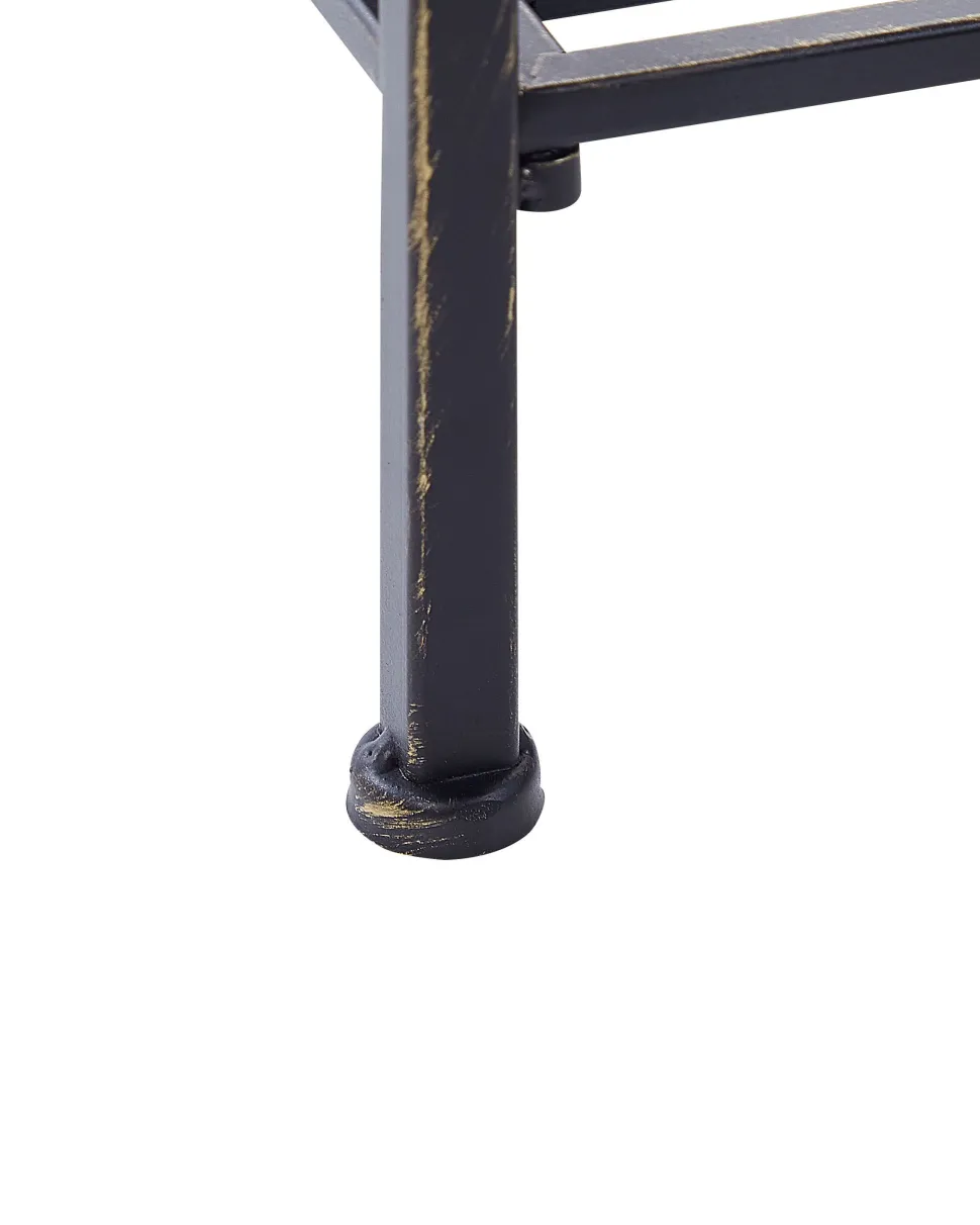 Estante Metalica Preta Com 4 Prateleiras Valdivia