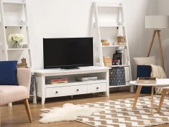 Estante Tipo Escada Com 5 Prateleiras Branca Mobile Duo