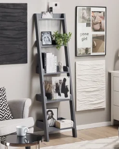 Estante Tipo Escada Com 5 Prateleiras Cinzenta Mobile Duo