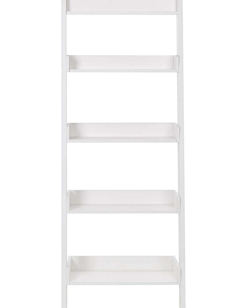 Estante Tipo Escada Com 5 Prateleiras Branca Mobile Trio